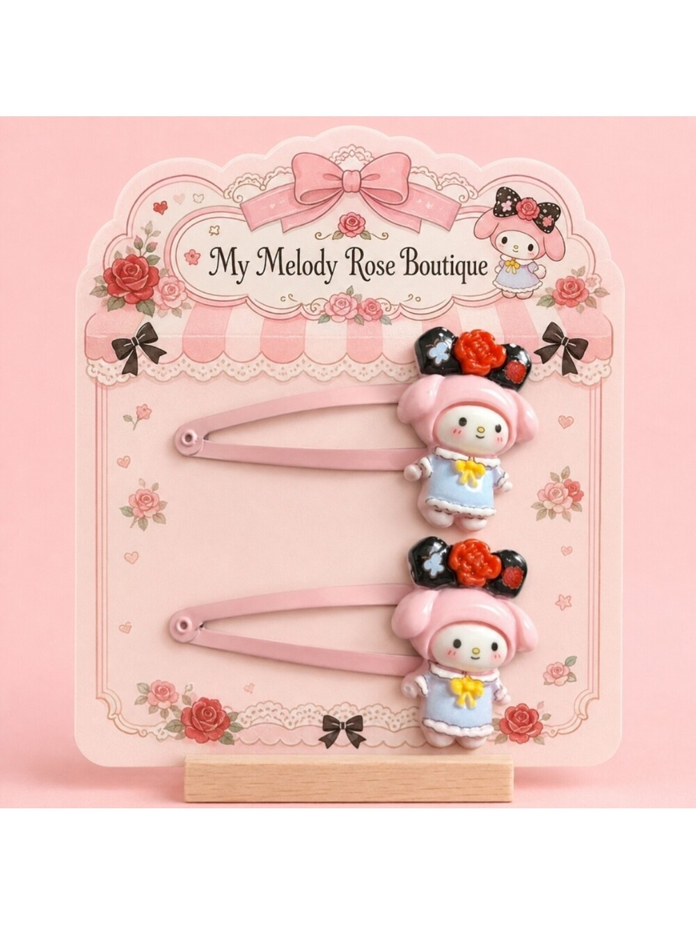 Sanrio Kawaii Hello Kitty My Melody Kimono Japanese Snap Hair Barrette Clips